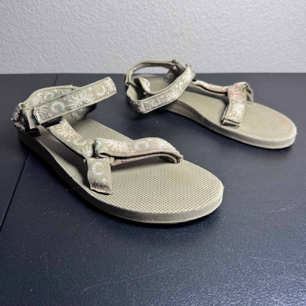 Teva Original Universal Sandals Womens 10 Olive Sun Moon Celestial 1003987